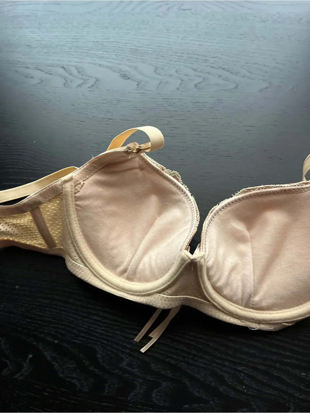 Chic Chunya Beige Lace Mesh Underwire Bra 36/B80 - Picture 13 of 16